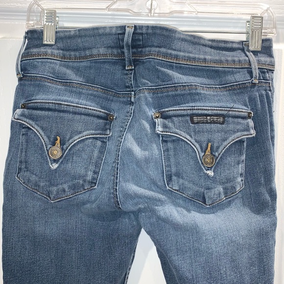 Designer HUDSON boot Cut hem skinny jeans size 27 4 - Picture 1 of 16